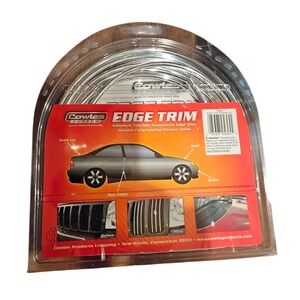 Cowles Custom 18 ft Chrome Automotive Edge Trim Flexible Adhesive Flexible Trim